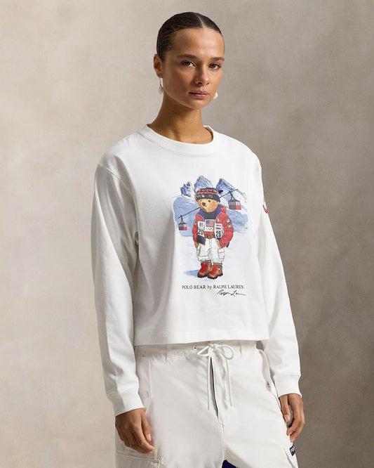 RL Team USA Polo Bear Long-Sleeve T-Shirt - Imagem 1
