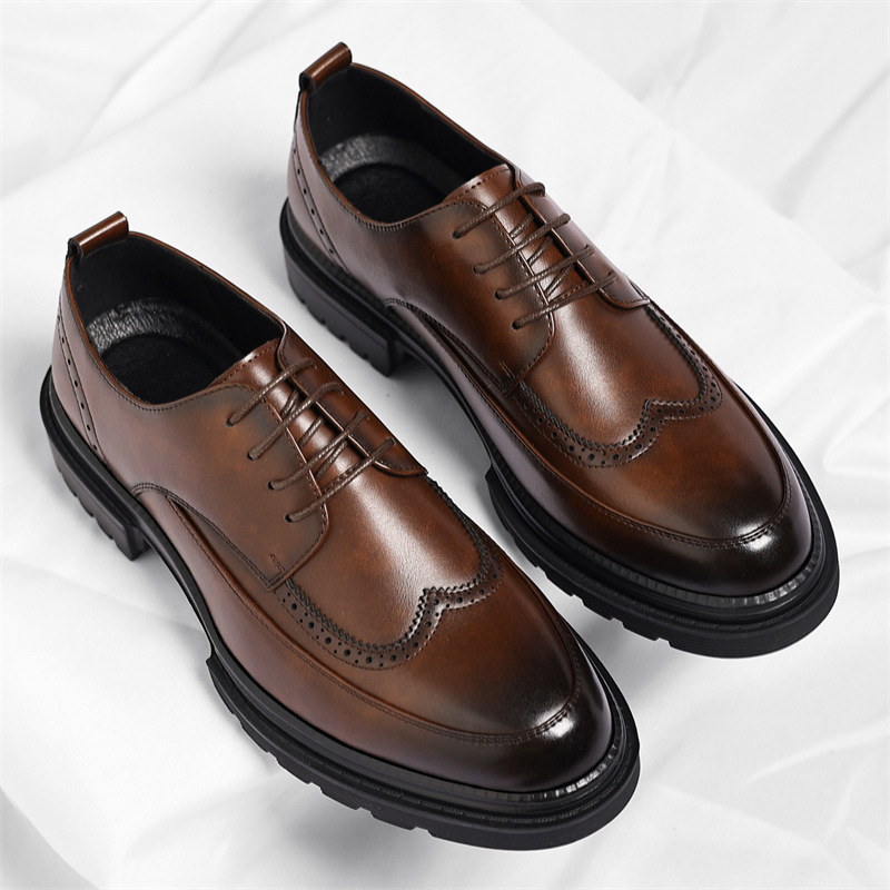 Belluno Genuine Leather Dress Shoes - Imagem 3