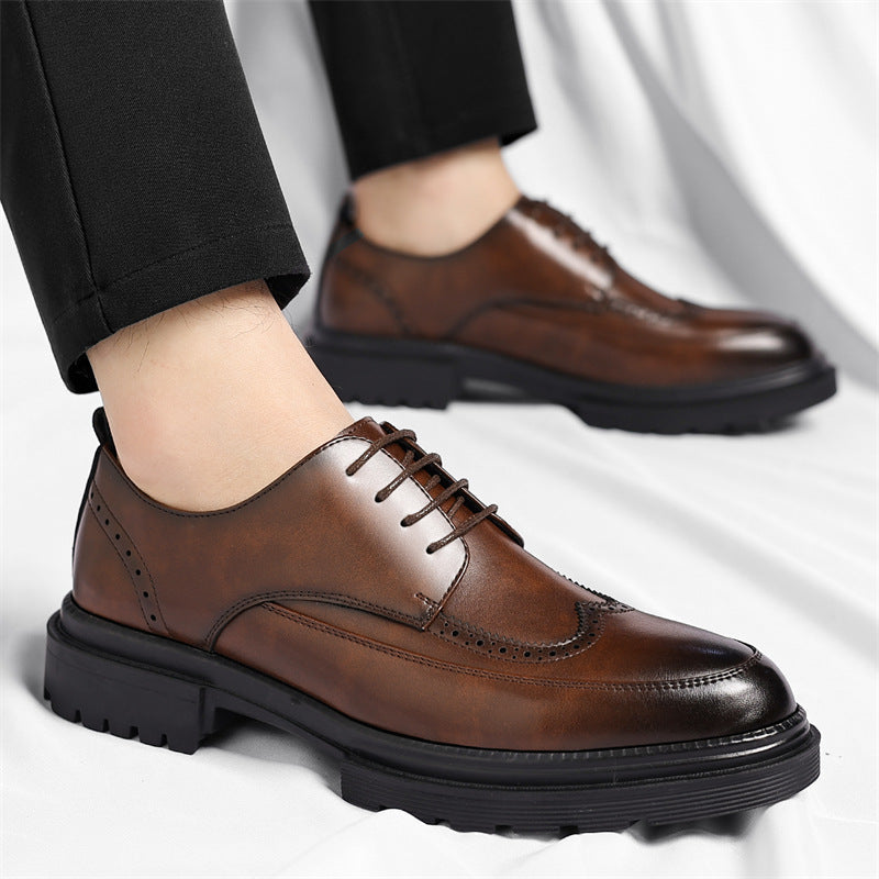 Belluno Genuine Leather Dress Shoes - Imagem 4