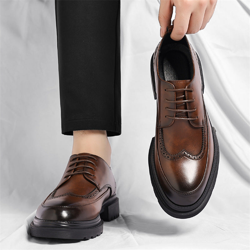 Belluno Genuine Leather Dress Shoes - Imagem 5