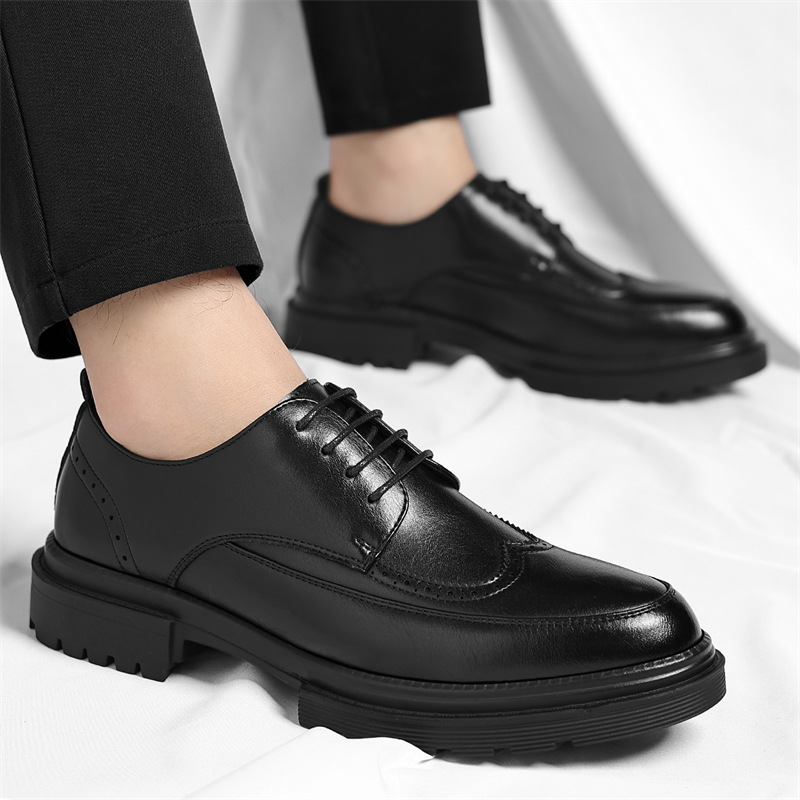 Belluno Genuine Leather Dress Shoes - Imagem 8