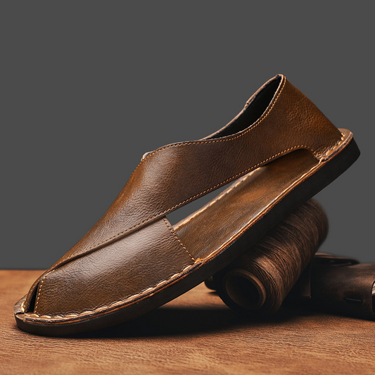 Fernando Leather Sandals - Imagem 1