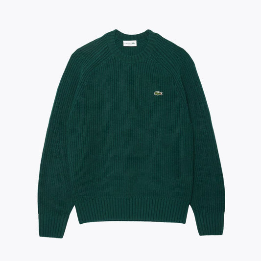 LC Thick Carded Wool Crew Neck Sweater - Imagem 1