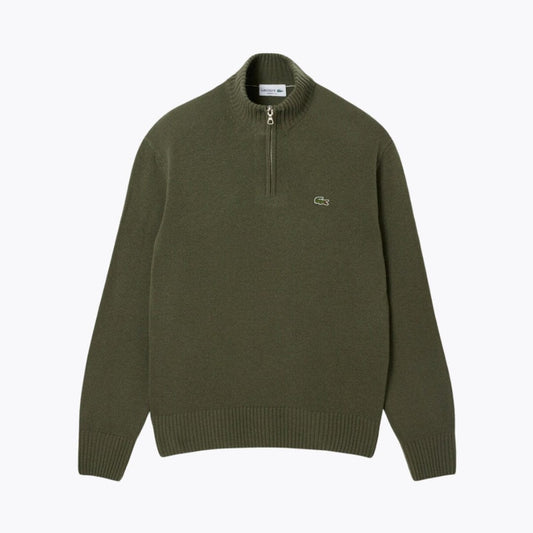 LC Zipped High Neck Carded Wool Sweater - Imagem 1
