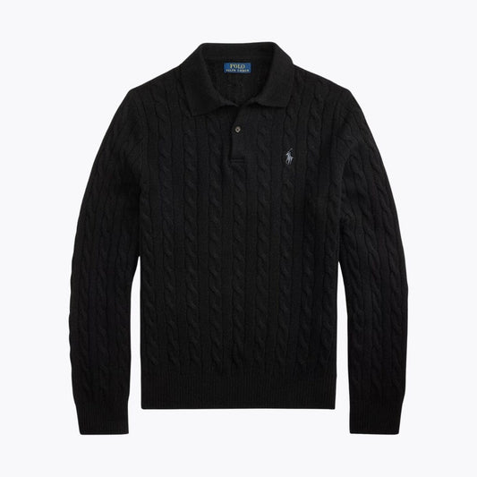 RL Wool–Cashmere Cable-Knit Jumper - Imagem 1