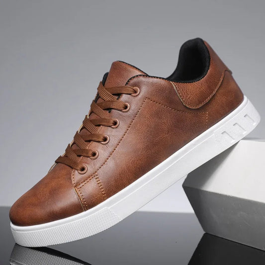 Sebastien™ Leather Sneakers - Imagem 1
